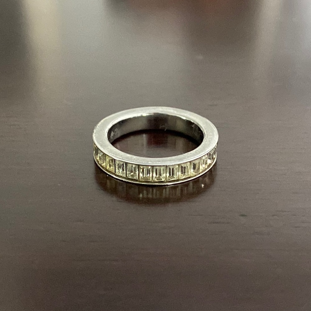 Swarovski crystal infinity ring